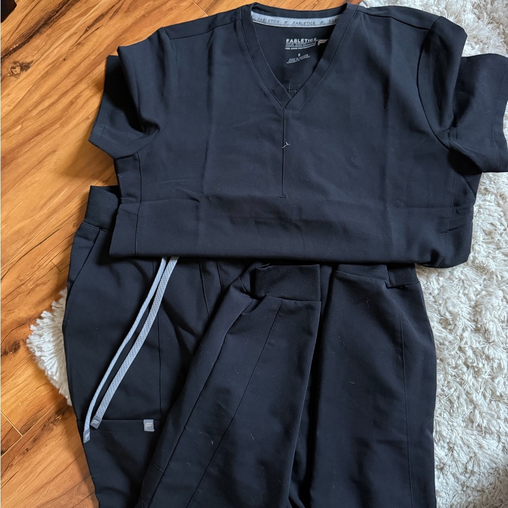 Fabletics Black V-Neck Top